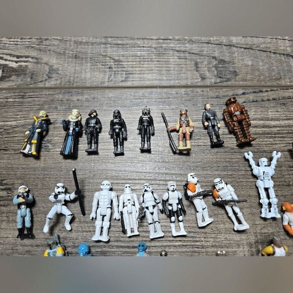 Vintage Star Wars Huge Mini Figure Micro set 55 posable 68 non posable kenner - Picture 8 of 16